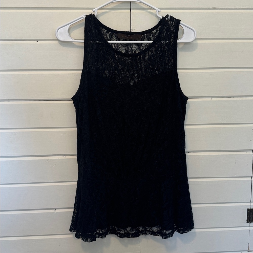 The Limited Black Lace Top